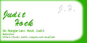 judit hock business card